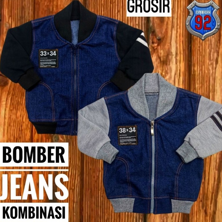[220] Jaket jeans bayi laki laki 0 6 bulan 6 12 bulan jaket anak 123 tahun jaket jeans anak cowok ba