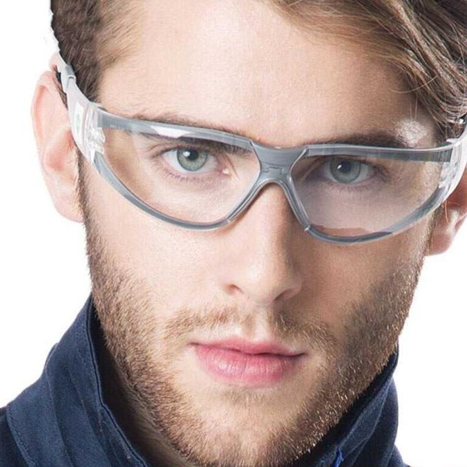 Kacamata Safety Bening Kacamata Pelindung Anti  Kabut Debu Asap