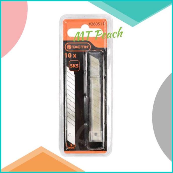 

TACTlX ISI ULANG MATA PISAU CUTTER KNIFE BLADE SNAP-OFF 9 MM 10PCS 20JVLZ3 accessories