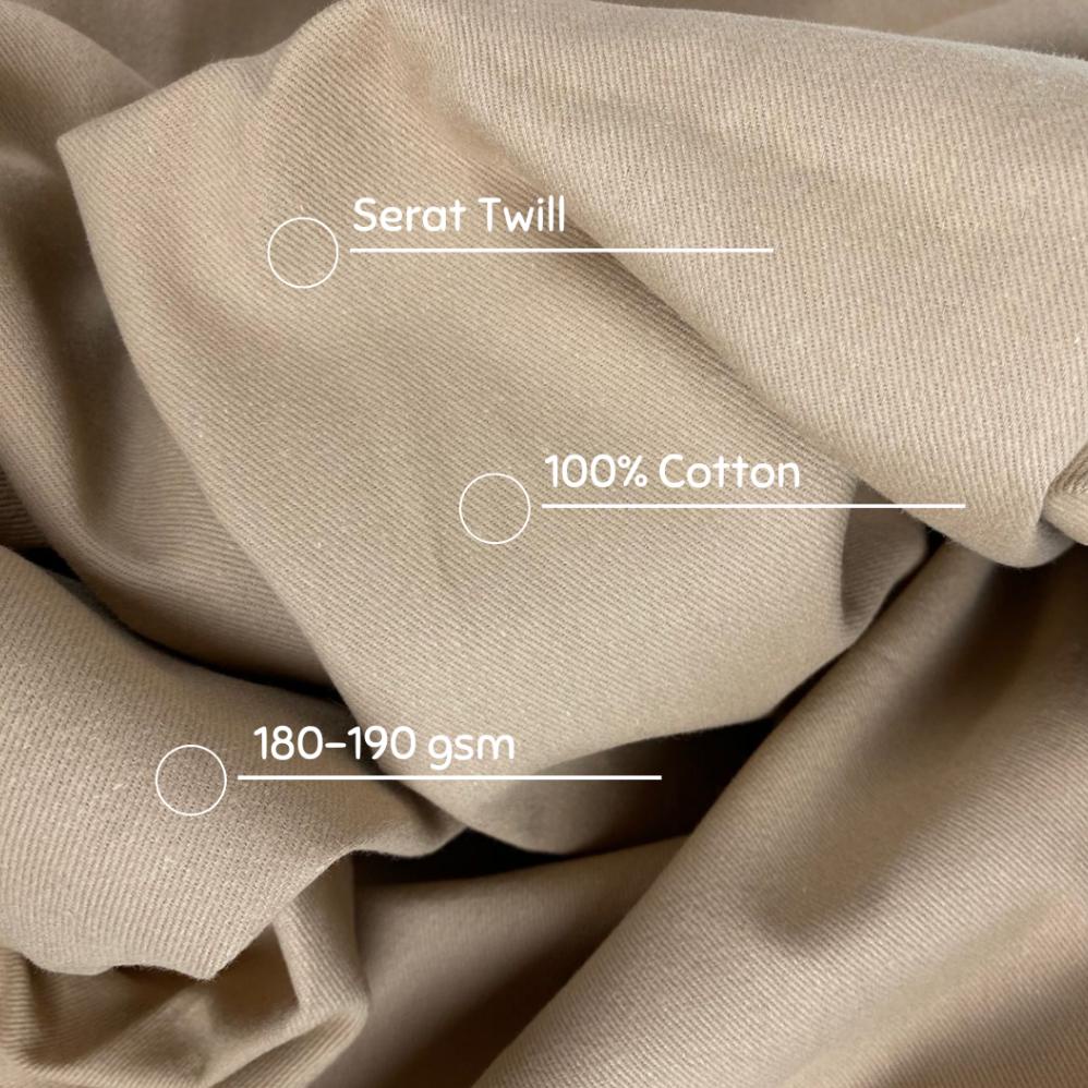 Sale 0.5 Meter Kain Canvas Twill Bahan Kanvas Twill/ Cotton Twill Viral 