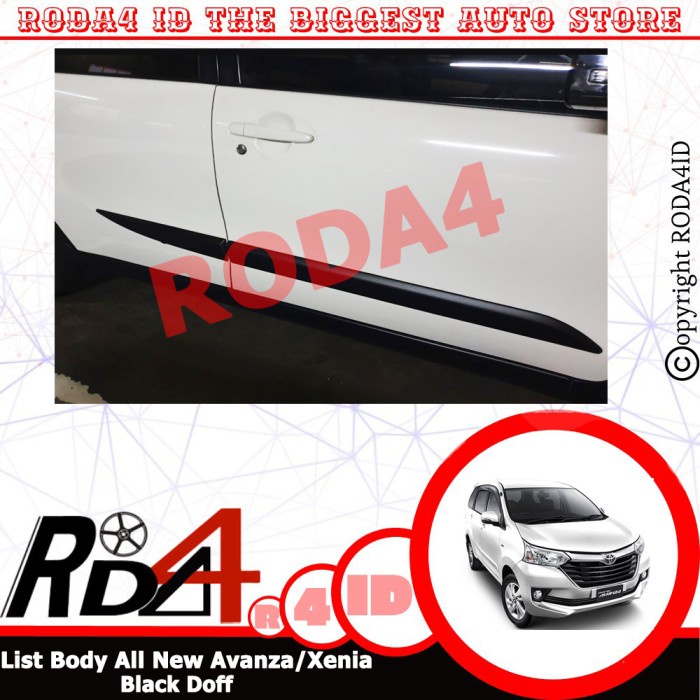 ✅Sale List Body Grand Avanza Xenia Black Doff Hitam Dop 2016 2019 Berkualitas