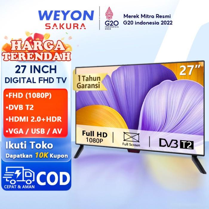 Weyon Tv Digital 24 Inch Tv Led Digital 21/22/24/25/27 Inch Televisi