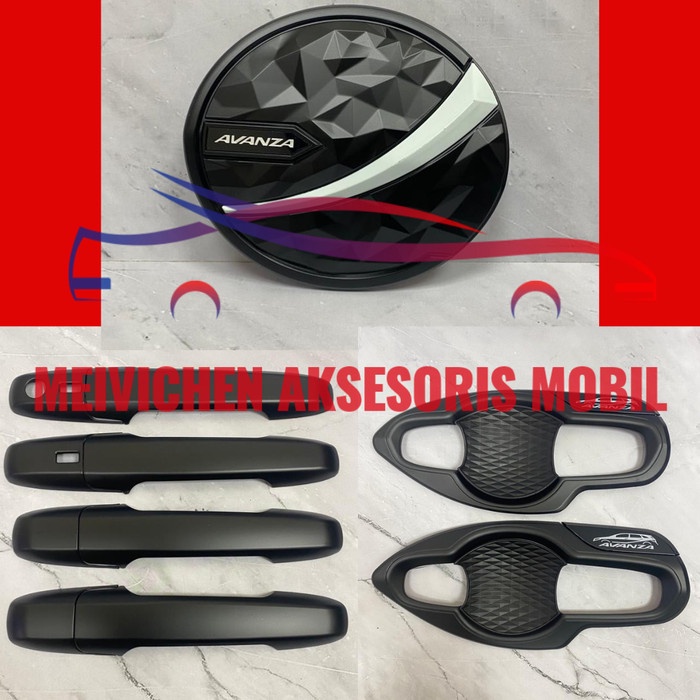 ✅Ready Outer Handle Dan Tank Cover All New Avanza 2021 - 2022 Hitam Putih Berkualitas
