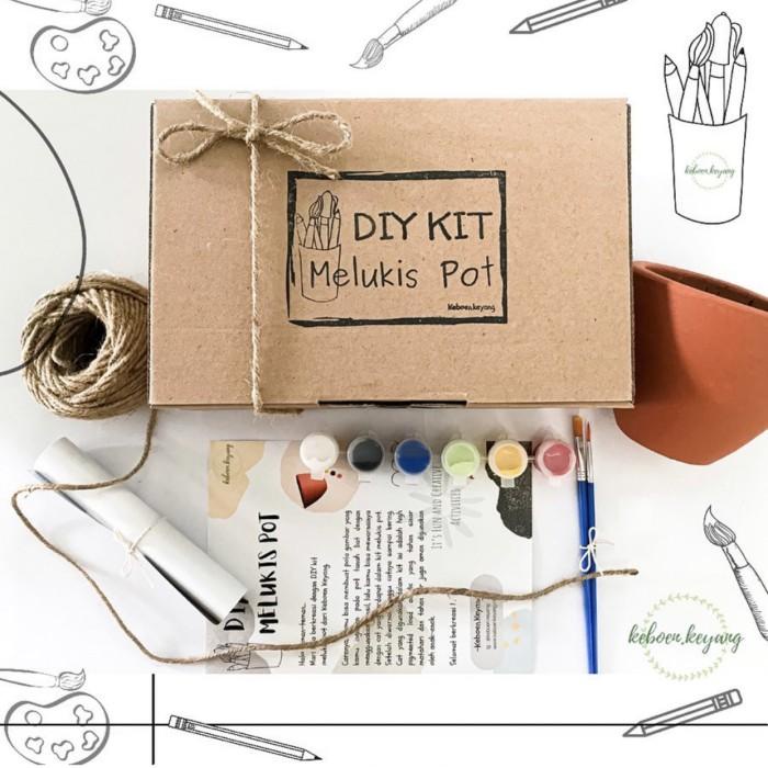 

Diy Kit Melukis Pot/Kado/Hampers/Kreativitas Anak