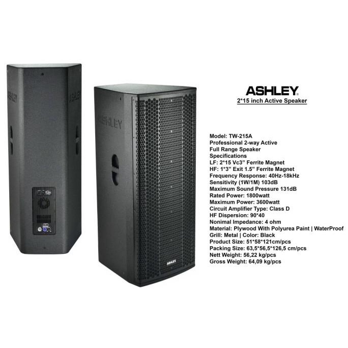 Speaker Aktif ashley tw215a tw 215 a tw215 a tw 215a original
