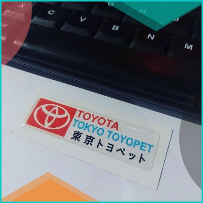 

Sticker Timbul Resin Toyota Tokyo Toyopet Logo Stiker Lentur 3D Kecil 20JVLZ3 perkakas