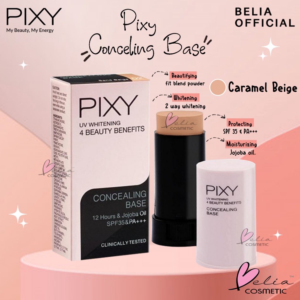 Termurah ❤ BELIA ❤  PIXY Concealing Base 9g ( UV Whitening 4 Beauty Benefits concealer stick )