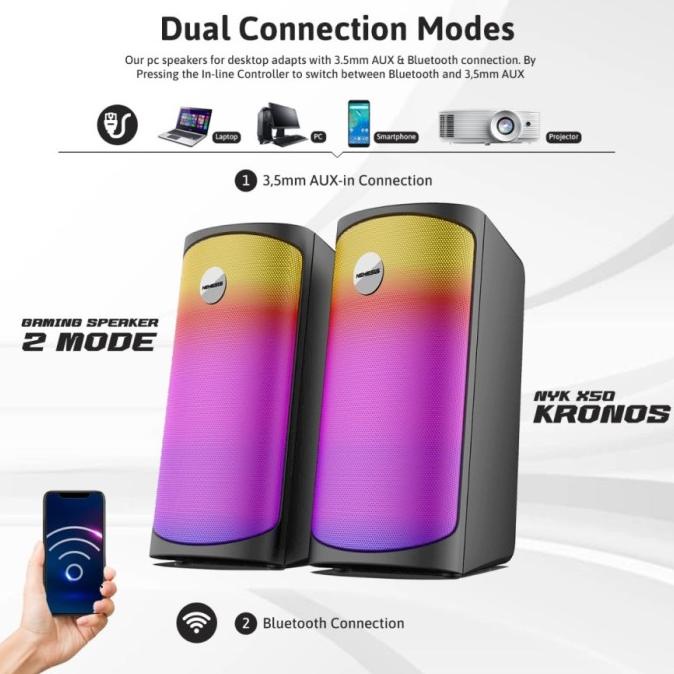 NYK Nemesis X50 Kronos Speaker Bluetooth RGB