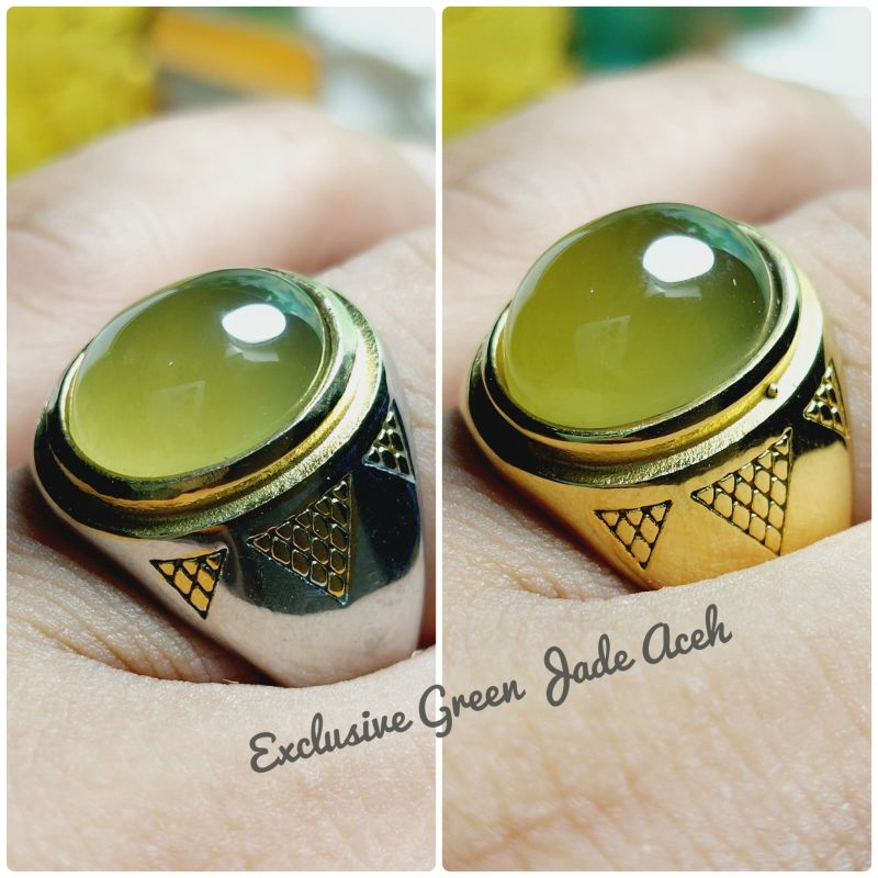 CINCIN BATU NATURAL IDOCRASE GIOK ACEH ORIGINAL
