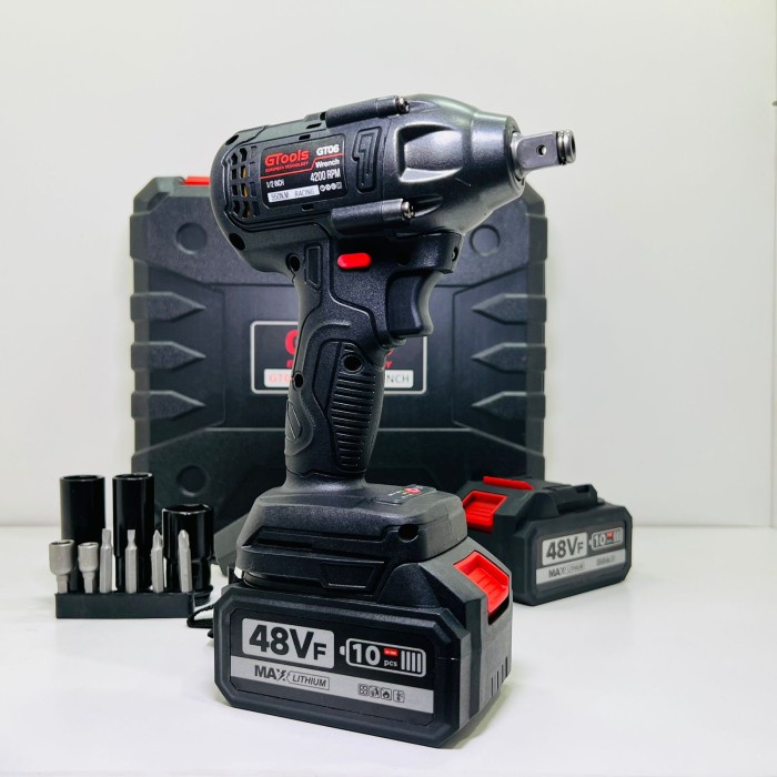 Promo Impact Wrench Gtools Eropa Gt06 48V Standart Pembuka Baut Mobil Best Deal