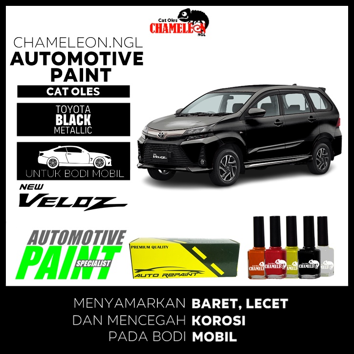 Cat Oles Toyota New Veloz Black Mica Metallic Automotive Paint CHAMELEON NGL