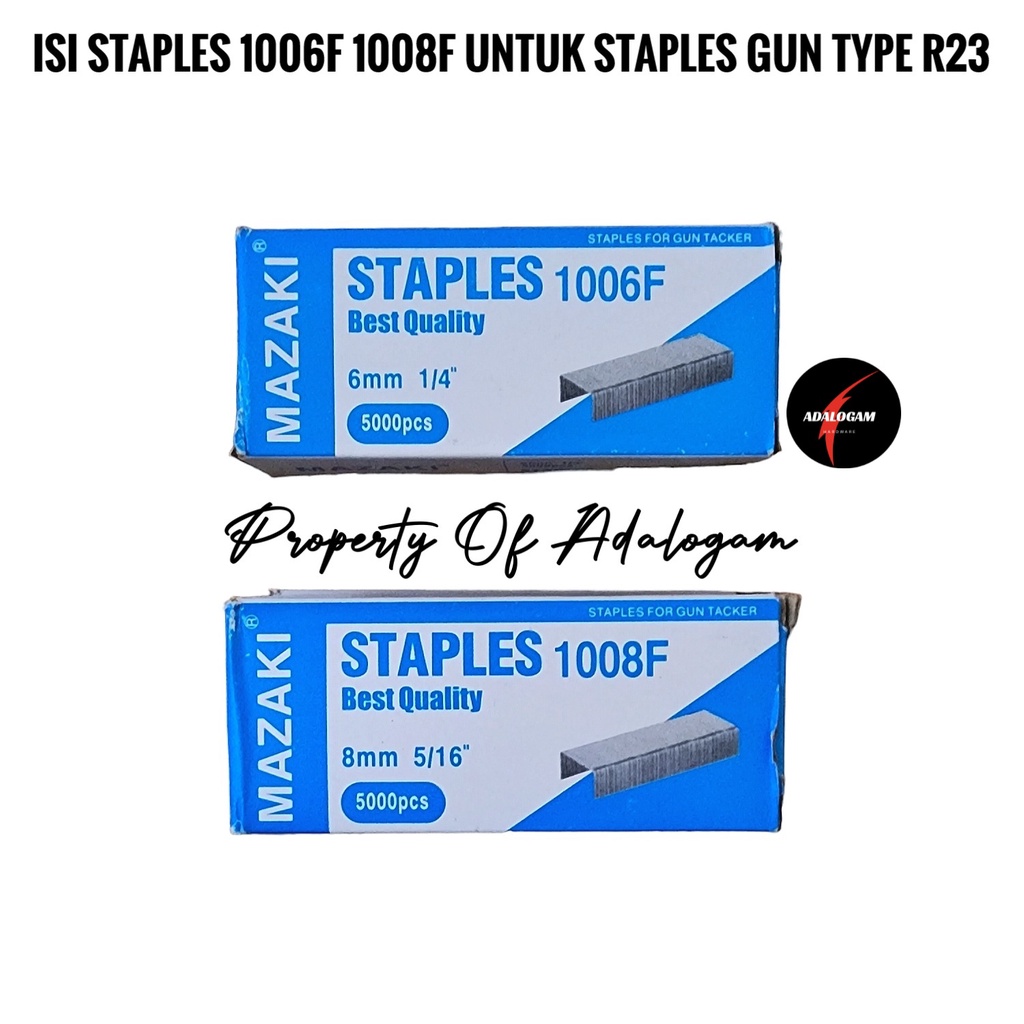 

1006F 1008F Isi Staples 6 8 MM Hexter Type R23 Staples Gun