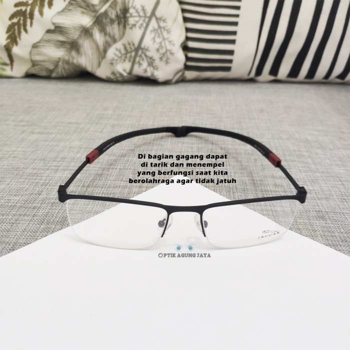 Exclusive Frame Kacamata Pria Sport Jaguar Half Frame -Lited Edition