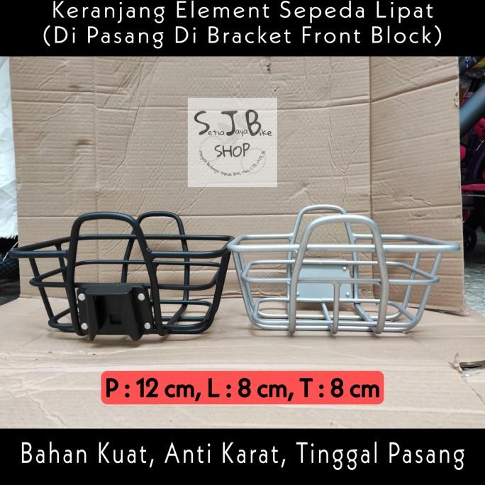 Keranjang Sepeda Lipat Front Block New