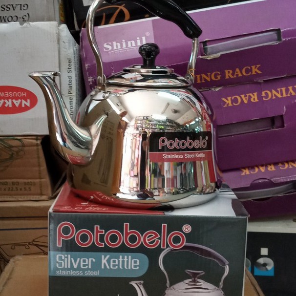 [Ori] Teko Siul Atau Teko Bunyi Asli Potobelo Stainlees Steel 5 Liter Limited