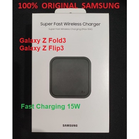 [Original] Samsung Galaxy Z Fold3 Flip3 Super Fast Wireless Charger 15W Original Berkualitas