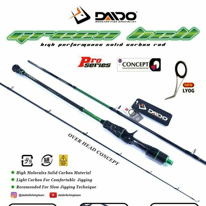 [New Ori] Joran Oh Jigging Daido Green Hell Pro Series 198Cm Limited