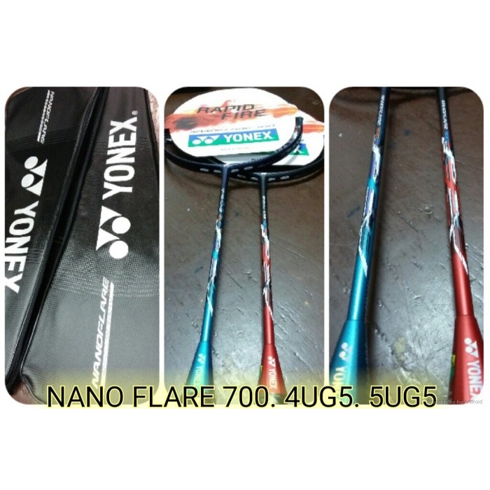 [Best Seller] Raket Yonex Nanoflare 700  Senar Yonex  Grip Original Berkualitas