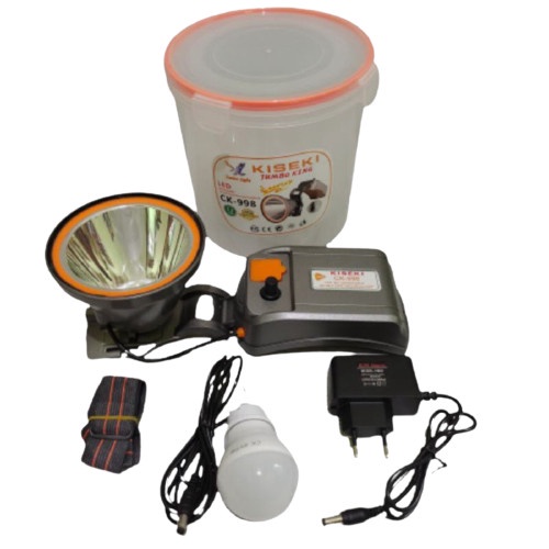 [New Ori] Senter Kepala Kiseki Ck 998/200WCahaya Putih Super Terang Limited