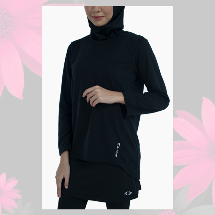 [New] Kaos Sport Wanita Astec Amira Women'S Long Sleeve T-Shirt - Black Ori Berkualitas