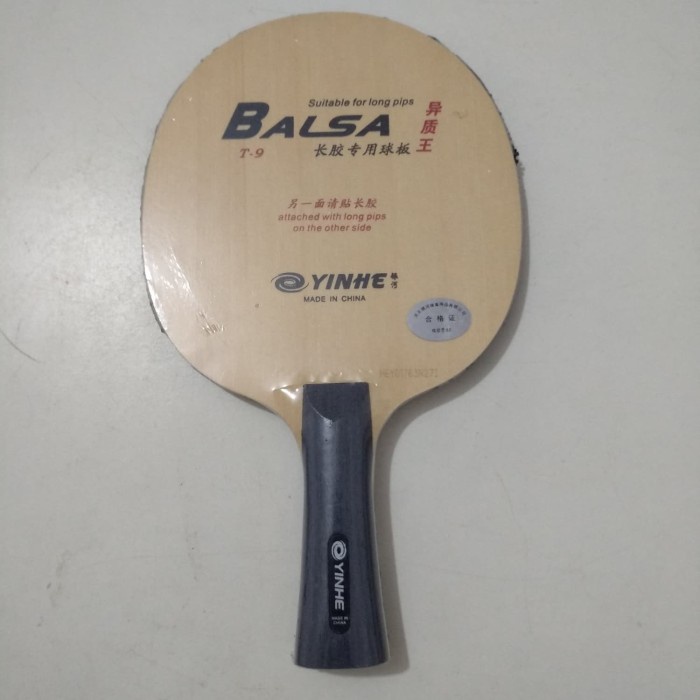 ✨New Ori Kayu Bat Bet Tenis Meja Pingpong Yinhe T9 Khusus Bintik Panjang Murah Diskon