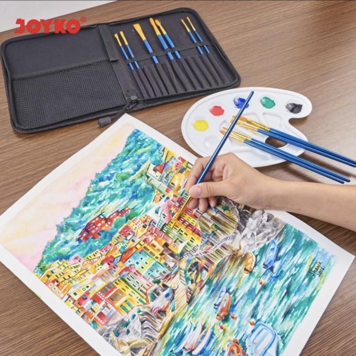 

Art Brush Set Alat Lukis Kuas Cat Air Minyak Acrylic Joyko Brs-7