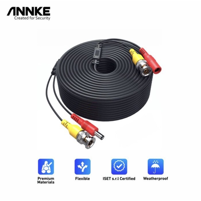 Terlaris Annke Kabel Cctv Power Dan Video Cctv 50Meter. Kabel Cctv Power 50M