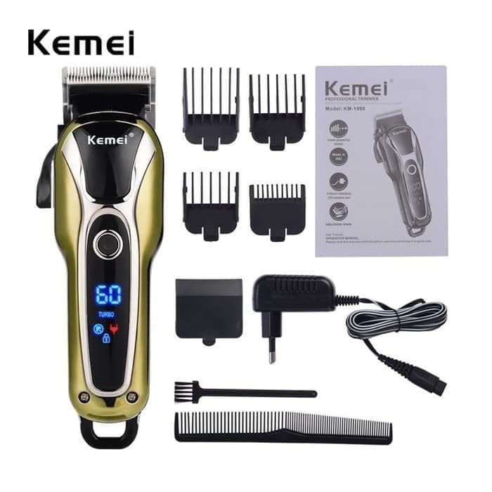 [Ori] Kemei 1990 Alat Cukur Potong Rambut Limited