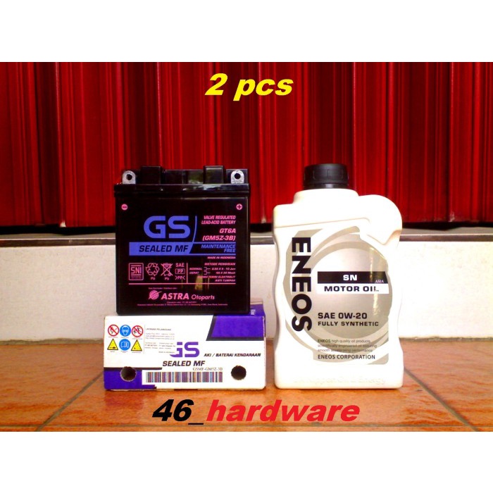 ✨New Aki Gs Sealed Mf Gm5Z-3B Gt6A Eneos Sae 0W20 Grand Jupiter Mio Vespa Terbaru
