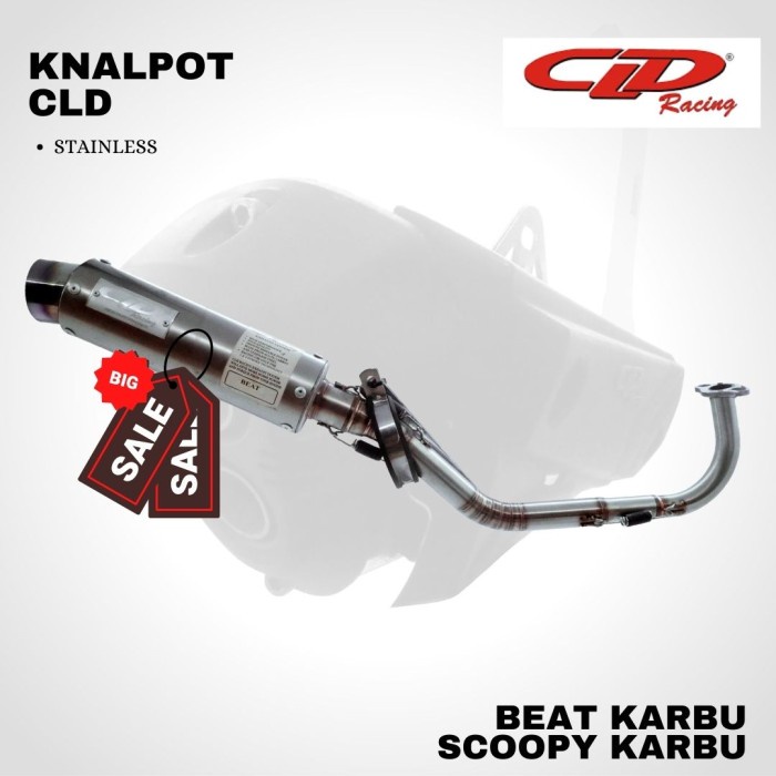 ✨New Ori Knalpot Cld Beat Scoopy Karbu Stainles Diskon