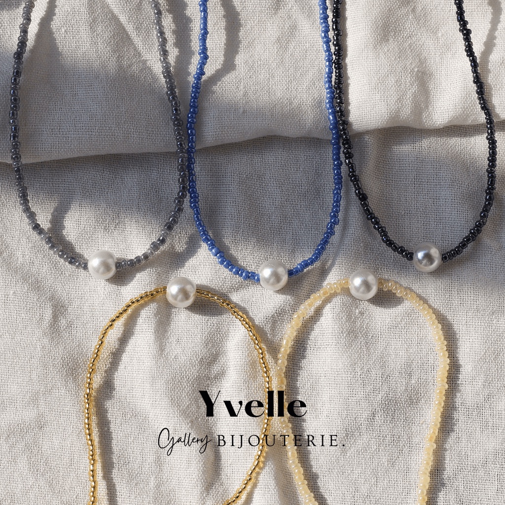 Gallerybijouterie - YVELLE Necklace | beads necklace | kalung manik-manik | kalung korea