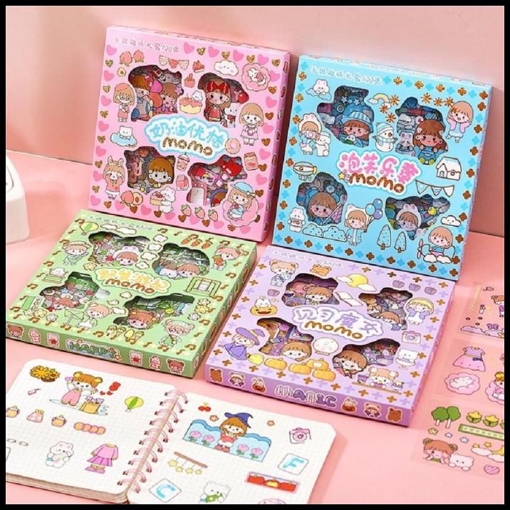 

TERMURAH IMPORT STIKER MOMO MOTIF KARTUN KOREA AESTHETIC WARNA WARNI LUCU ANTI !!!