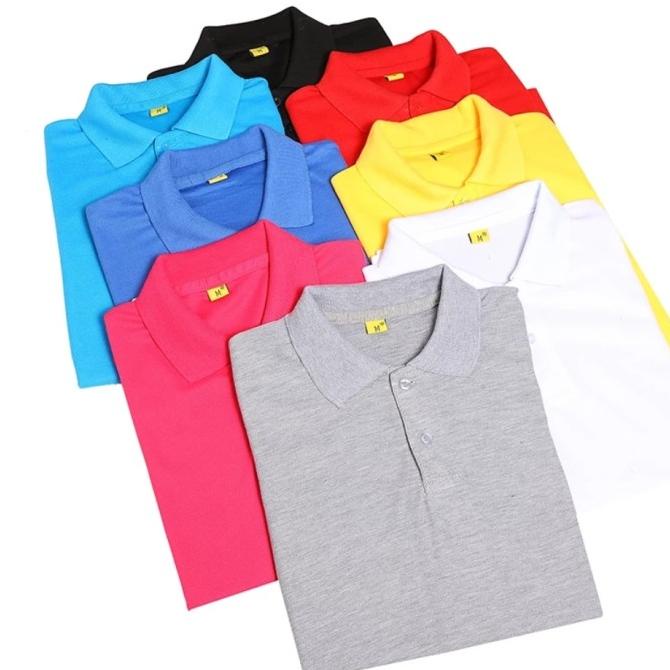 Kaos Polo Shirt Polos | Kaos Kerah Pria Seragam Polos Merah Maroon