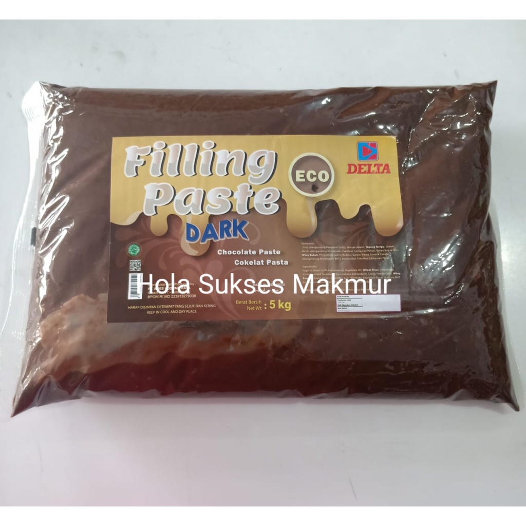 

SELAI CHOCOLATE DELTA 5 KG / Filling PASTE CHOCOLATE / SELAI PASTA COKLAT EKONOMIS PA BESAR / SELAI