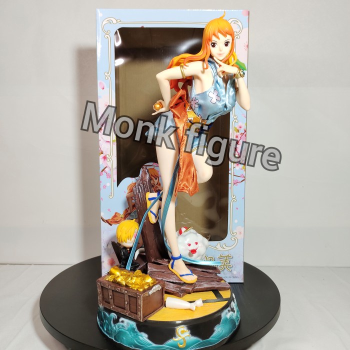 ✨New Statue Anime One Piece Nami Wano Version Kimono Figure Gk Bisa Gojek