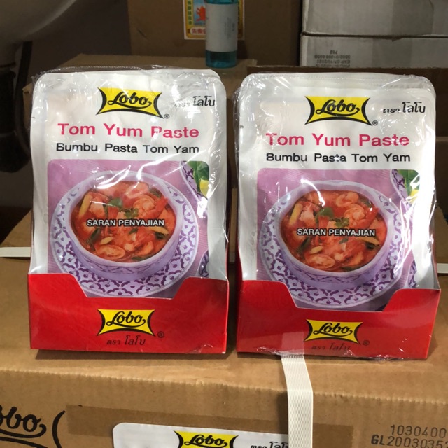 

Lobo Tom Yum Paste/Bumbu Pasta Tom Yam ( 30gr x 12pc )