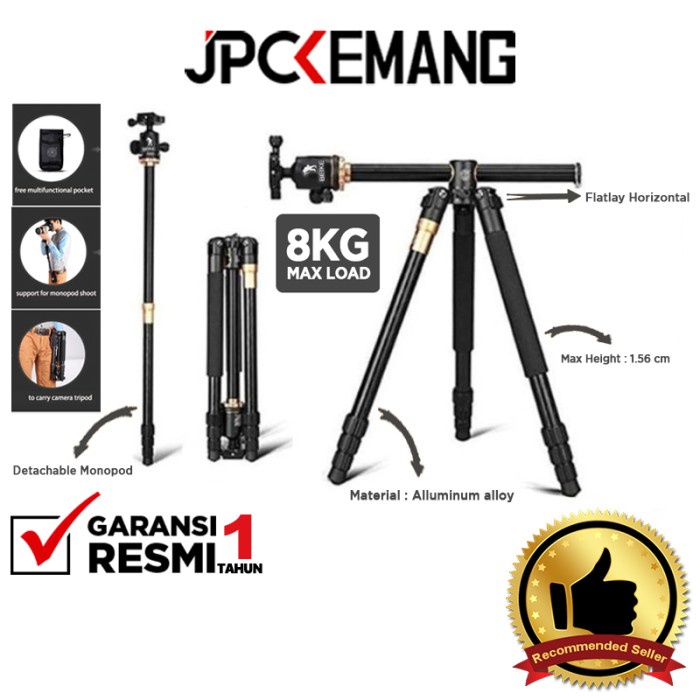 BEIKE QZSD Q999H TRIPOD FLATLAY HORIZONTAL MONOPOD BEIKE Q999 H RESMI