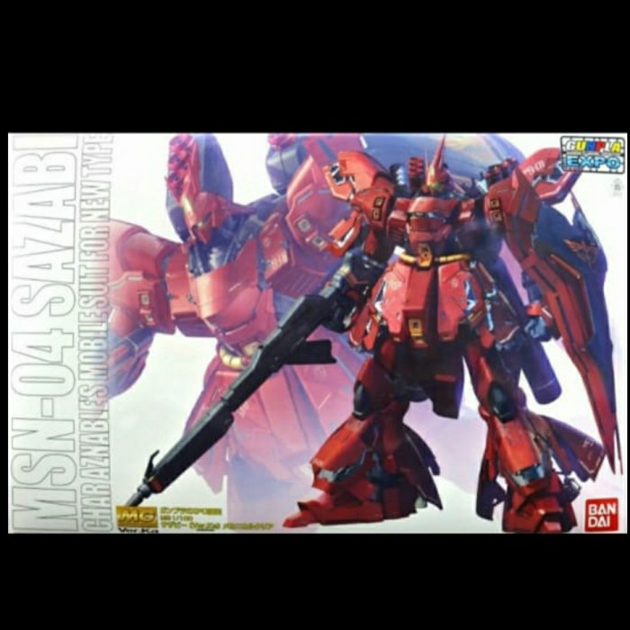 ✨New Gundam Mg Msn-04 Sazabi Mechanical Clear 11978 Bisa Sameday