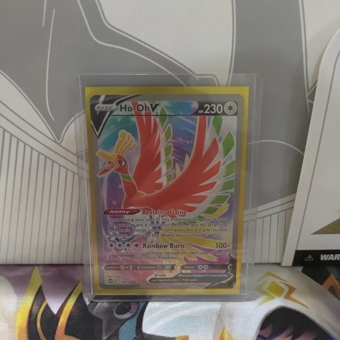✅New Ho-Oh V 187/195 Full Art Silver Tempest English Berkualitas