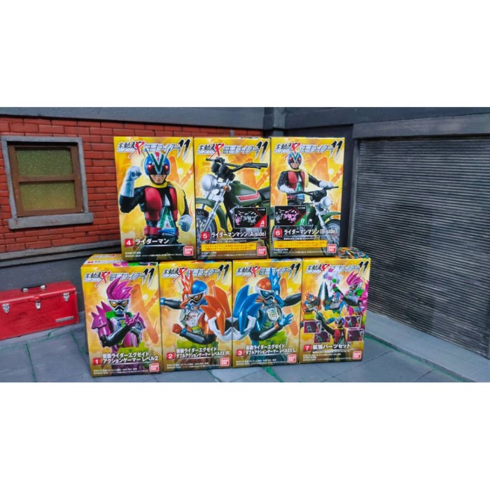 ❤️NEW❤️ Shodo-X 11 Shodo X Kr Ex Aid Series Riderman Set Of 7 Bandai Figure Bisa Gojek