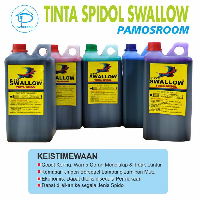 

Tinta Spidol Permanent KITTA Swallow Biru Violet Swallow Tint Original