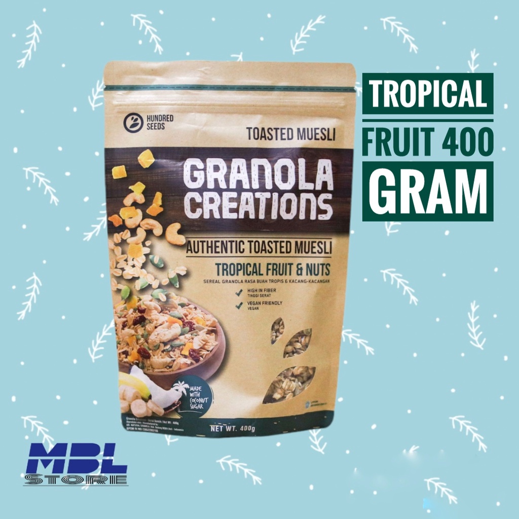 

Granola Creations Granola Tropical Fruit & nut 400g
