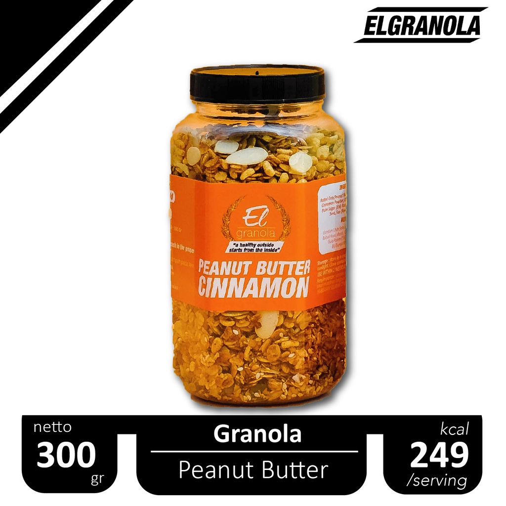 

El Granola Peanut Cinnamon 300 Gr / Healthy Sna / Sereal