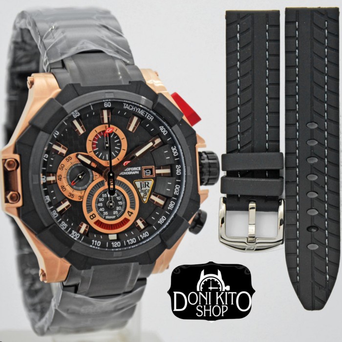 ✅Original Jam Tangan Chronoforce Original 5209 Black Rosegold Garansi Resmi Diskon