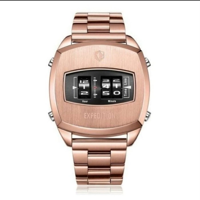 ✅Sale Jam Tangan Pria Original Expedition E6790 / 6790 Rosegold Bisa Gojek