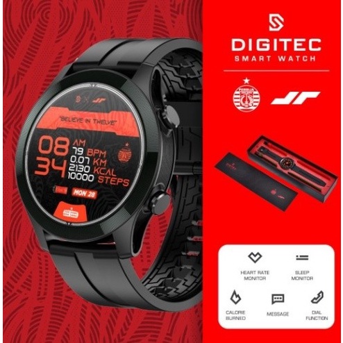 ✅Ori Jam Tangan Smartwatch Digitec Juara Persija Original Digital Sporty Bisa Gojek