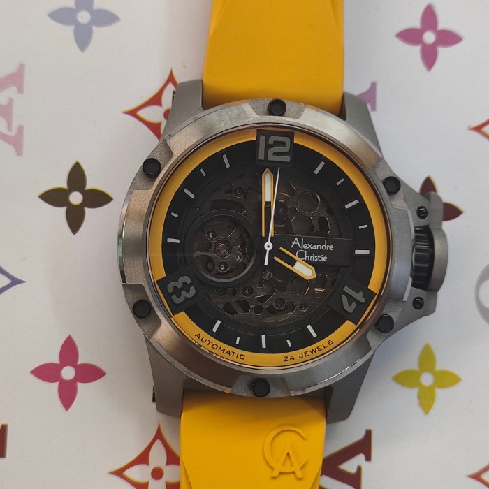 ✅Sale Jam Automatic Pria Original Alexandre Christie Acf 6295 Mp Stainless Terbaru