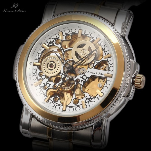 ✅Sale Kronen  Sohne Ks137 Jam Tangan Casual Emas/Silver Berkualitas