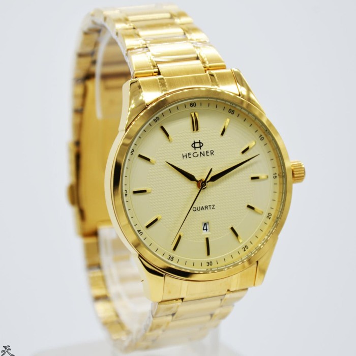 ✅Ori Hegner 5001Mg / Hegner 5001 - Jam Tangan Pria Original - Gold Bisa Gojek