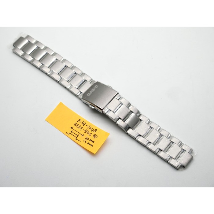✅Ori Tali Strap Casio Bem-506Bd Original Beside Bem-506 16Mm 20Mm Diskon